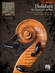 Holidays for Piano and Strings Conductor string method book cover